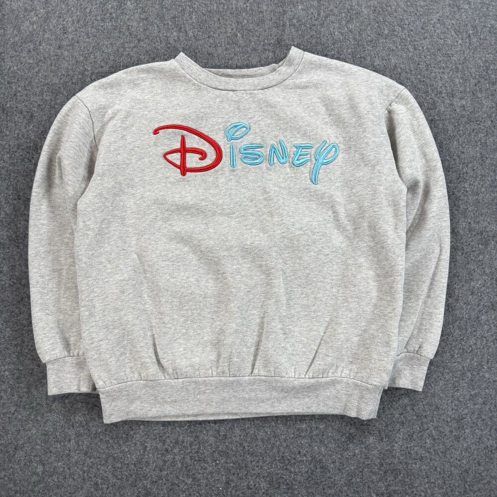 Disney Mickey & Co Heather Grey Graphic Crewneck Sweatshirt Adult Small